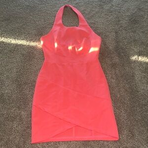 TOBI pink halter dress